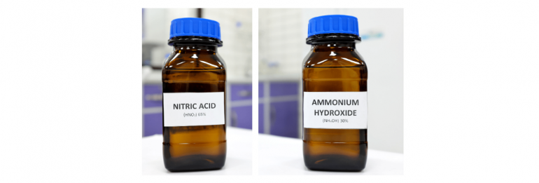 Nitrik asit ve amonyum hidroksit talep ediyoruz